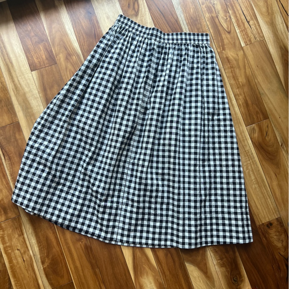 Alex Mill gingham check midi skirt - Picture 7 of 8